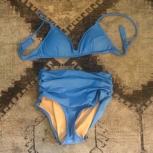 J. Crew Blue Bikini Set